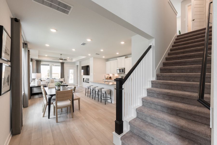 Furnished interior view inside a new home in Mason Woods, Cypress (Image 18).