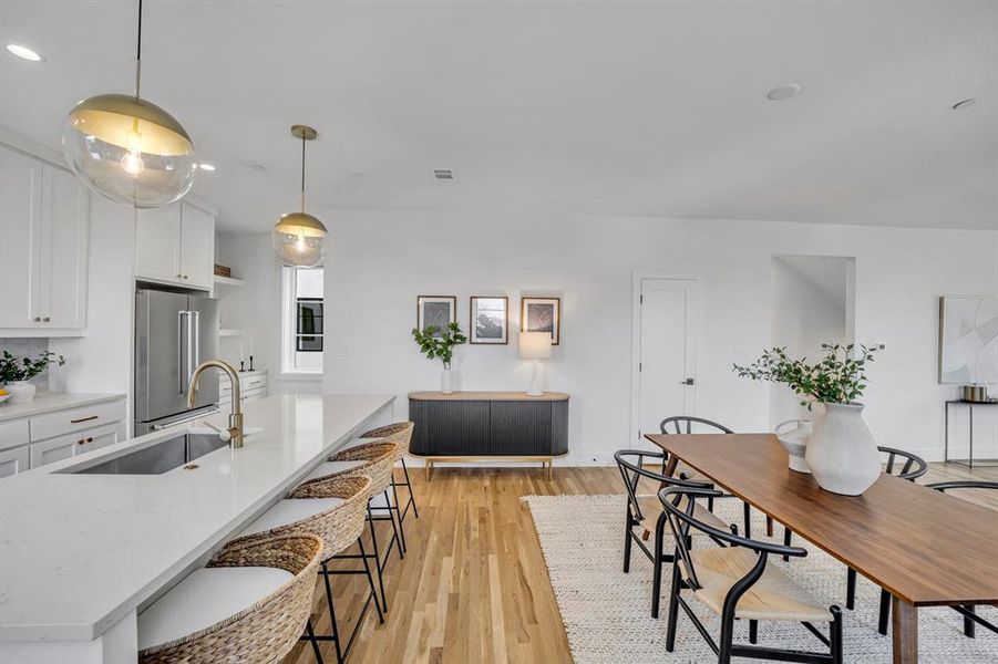 Furnished interior view inside a new home in , Dallas (Image 33).