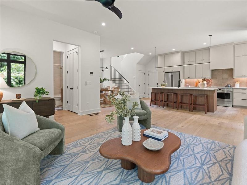 Furnished interior view inside a new home in , Decatur (Image 10).