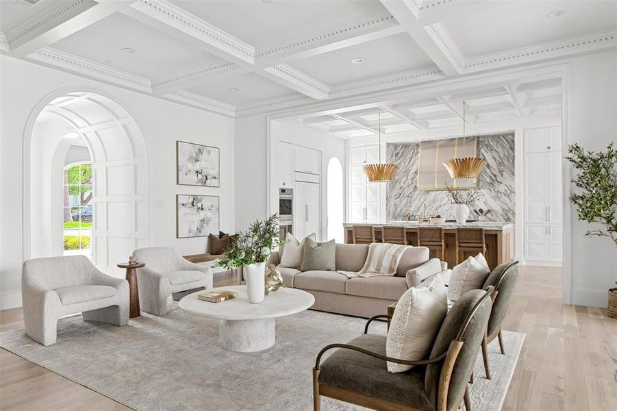 Furnished interior view inside a new home in , Dallas (Image 14). Furnished interior view inside a new home in , Dallas (Image 14).