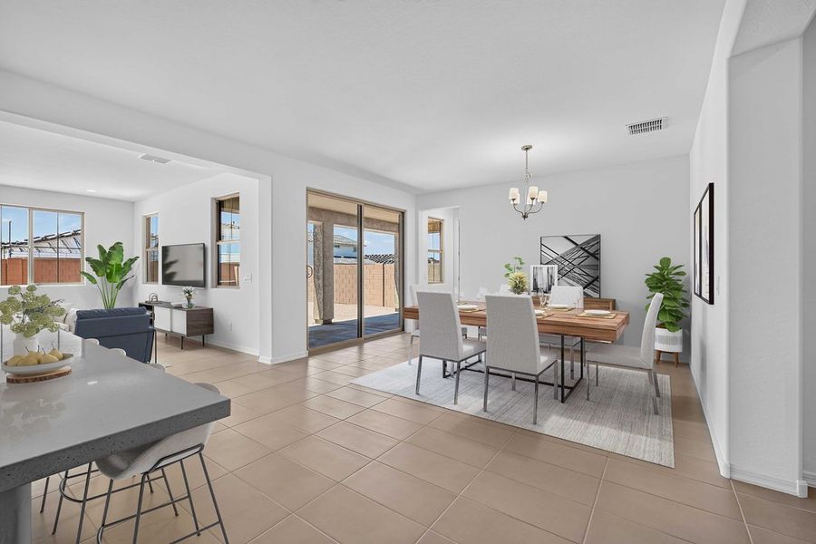 Furnished interior view inside a new home in Hawes Crossing, Mesa (Image 7).