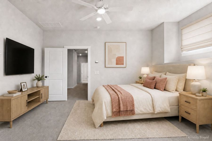 Furnished interior view inside a new home in The Tribute, The Colony (Image 14). Furnished interior view inside a new home in The Tribute, The Colony (Image 14).