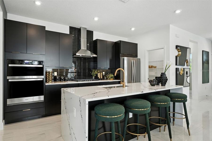 Furnished interior view inside a new home in Celebration - Island Village, Celebration (Image 7).