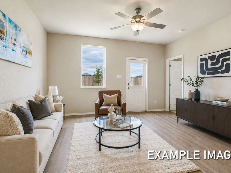 Representative furnished interior of a home built from the The Corral A by Davidson Homes LLC in Morgan Meadows, San Antonio (Image 11). Representative furnished interior of a home built from the The Corral A by Davidson Homes LLC in Morgan Meadows, San Antonio (Image 11).