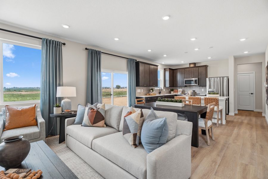 Representative furnished interior of a home built from the 4006 by Risewell Homes in Mead Crossing, Mead (Image 11).