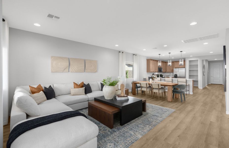 Representative furnished interior of a home built from the Vervain by Pulte Homes in Hayden Estates, Buckeye (Image 9).