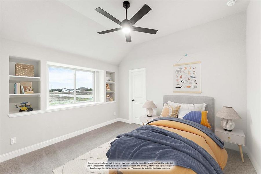 Furnished interior view inside a new home in Stone River Glen, Royse City (Image 9).