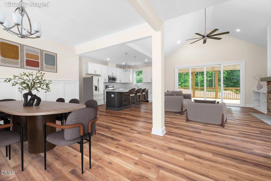 staged dining Main living staged dining Main living