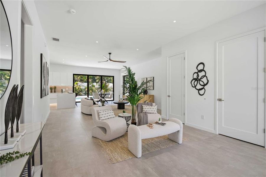 Furnished interior view inside a new home in , Sarasota (Image 37).