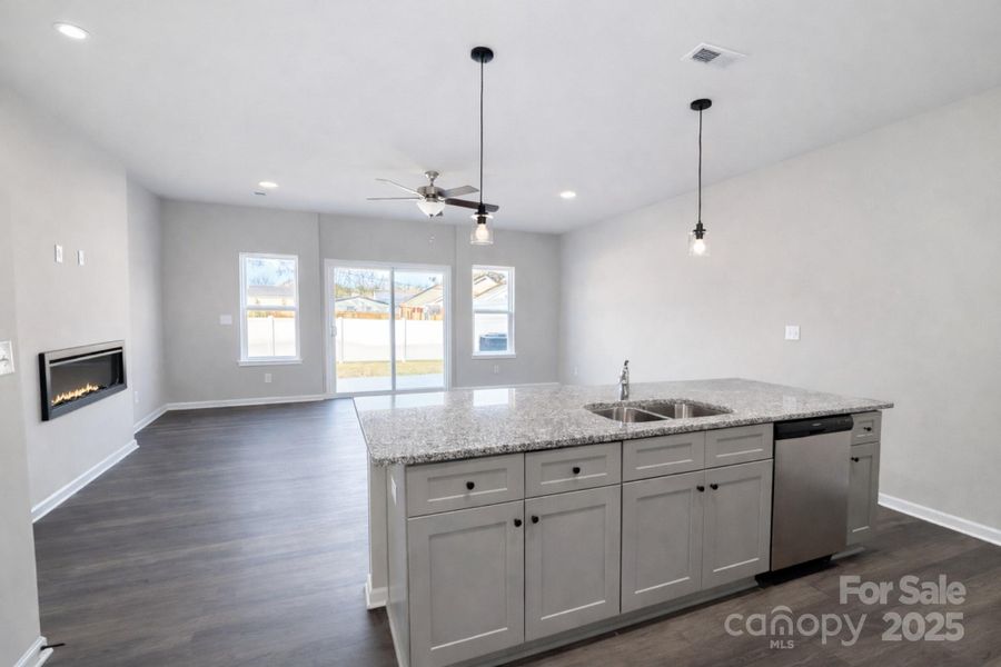 Furnished interior view inside a new home in , Charlotte (Image 7). Furnished interior view inside a new home in , Charlotte (Image 7).