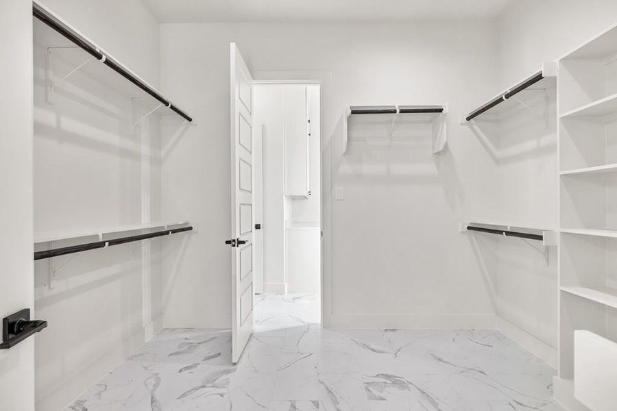 Primary bedroom walk in closet view 2 Primary bedroom walk in closet view 2