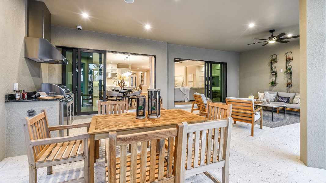 Representative furnished interior of a home built from the Pallazio by Taylor Morrison in Esplanade by the Islands, Naples (Image 5).