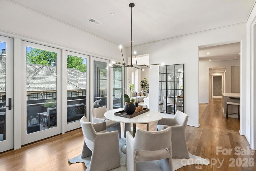 Furnished interior view inside a new home in , Charlotte (Image 16).