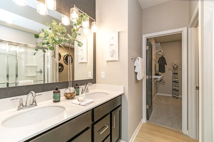 Representative furnished interior of a home built from the Wembley by Fischer Homes in Villas at Gold Creek, Dawsonville (Image 24).