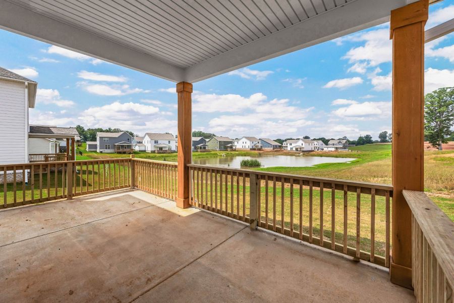 Exterior details and patio area of a home in The Oaks, Clarksville (Image 2). Exterior details and patio area of a home in The Oaks, Clarksville (Image 2).