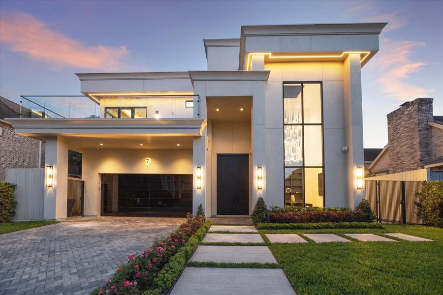 Picturesque Luxury home with distinctive architecture and inviting front elevation nestled in the highly coveted Highland Village