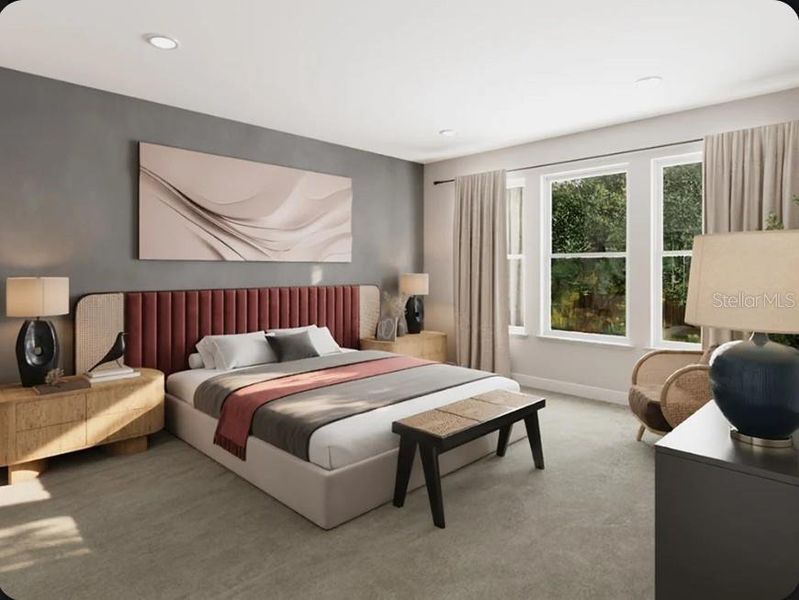 Furnished interior view inside a new home in Esplanade at McKinnon Groves, Winter Garden (Image 8).