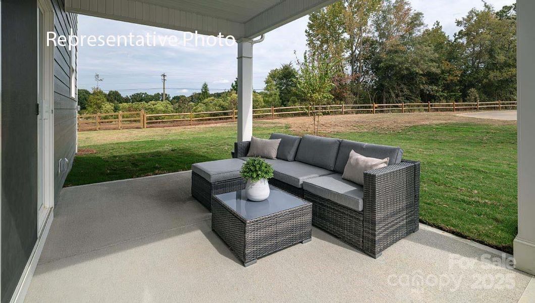 Exterior details and patio area of a home in Sanctuary at Southgate, Indian Trail (Image 2). Exterior details and patio area of a home in Sanctuary at Southgate, Indian Trail (Image 2).