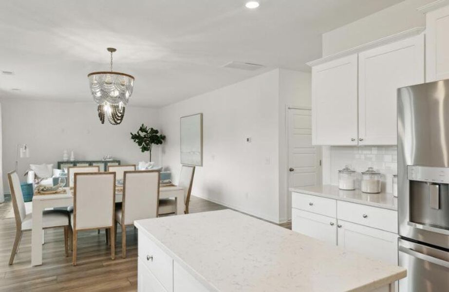 Furnished interior view inside a new home in Sweetgrass at Summers Corner, Summerville (Image 28).