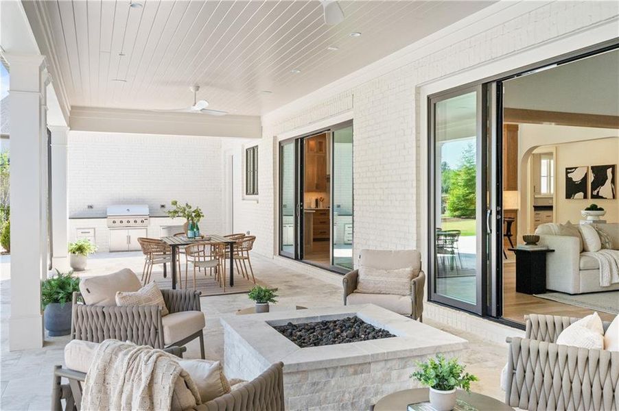 Exterior details and patio area of a home in , Milton (Image 23).