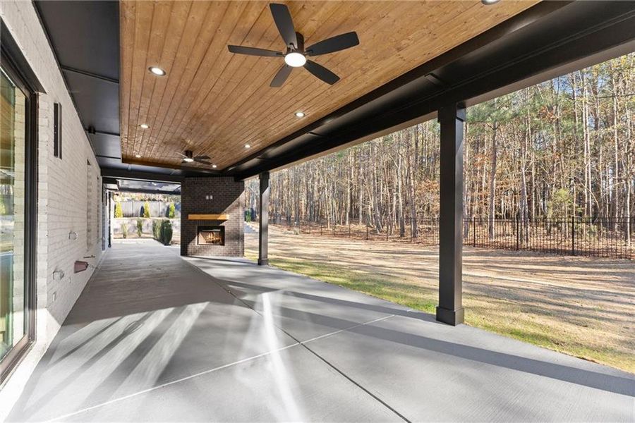 Exterior details and patio area of a home in , Hoschton (Image 46).