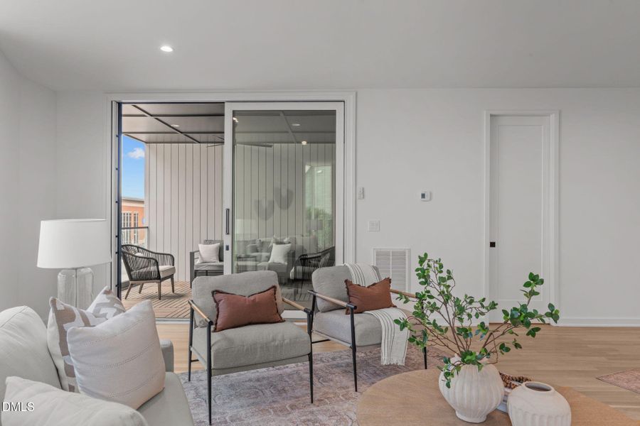 Glass Door to Covered Porch Glass Door to Covered Porch