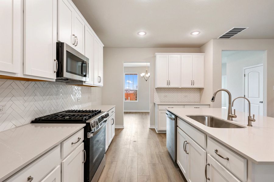 Furnished interior view inside a new home in The Cottages at Lariat, Liberty Hill (Image 14).