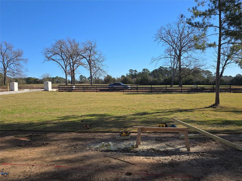 View from the font door to the street