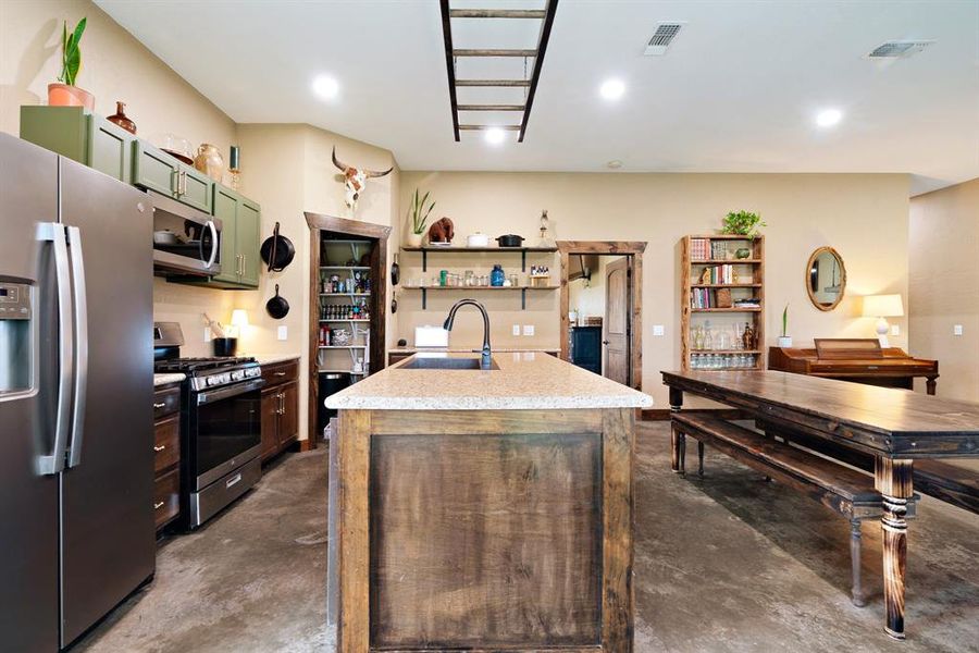 Furnished interior view inside a new home in , Paris (Image 15).