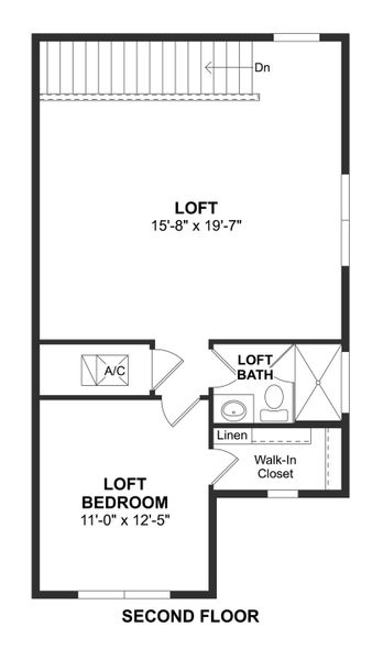 2D floor plan layout for the Tompkins III Loft by K. Hovnanian® Homes in Osprey Ranch, Winter Garden, FL (Image 4). 2D floor plan layout for the Tompkins III Loft by K. Hovnanian® Homes in Osprey Ranch, Winter Garden, FL (Image 4).