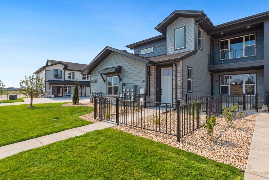 Front exterior of a new home in Wilder at Timnath Ranch, Timnath, CO, highlighting curb appeal (Image 30).