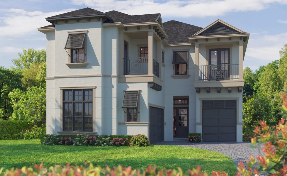 Representative exterior photo of a completed home built from the Cotta by ICI Homes in Oasis at Hammock Dunes, Palm Coast, FL (Image 1). Representative exterior photo of a completed home built from the Cotta by ICI Homes in Oasis at Hammock Dunes, Palm Coast, FL (Image 1).