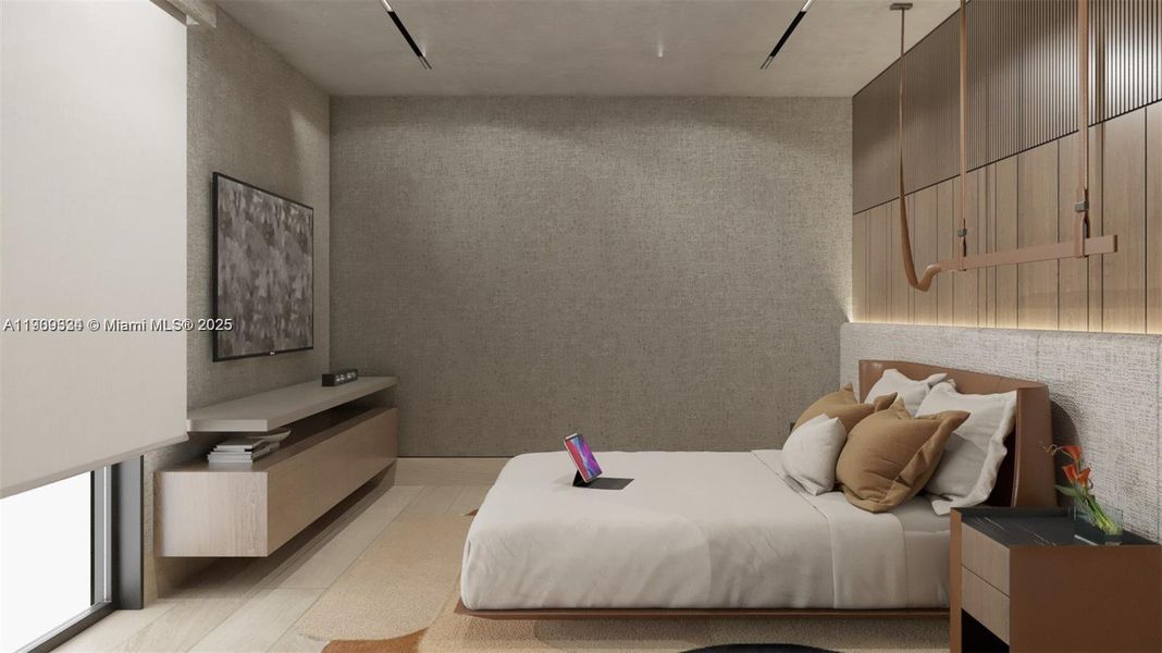 Furnished interior view inside a new home in , Key Biscayne (Image 16). Furnished interior view inside a new home in , Key Biscayne (Image 16).