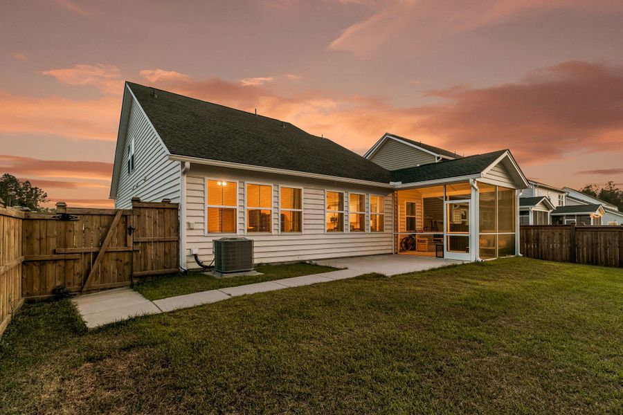 Exterior details and patio area of a home in Heron's Walk at Summers Corner, Summerville (Image 27).