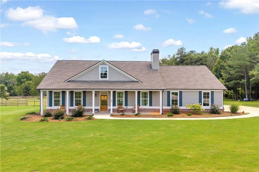 Front exterior of a new home in , Social Circle, GA, highlighting curb appeal (Image 24).