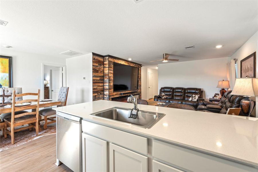 Furnished interior view inside a new home in Sterling Point at Baytown Crossings: Watermill Collection, Baytown (Image 4).