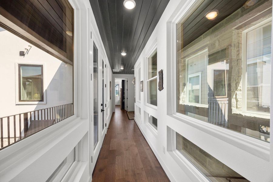 Indoor hallway to Casita.