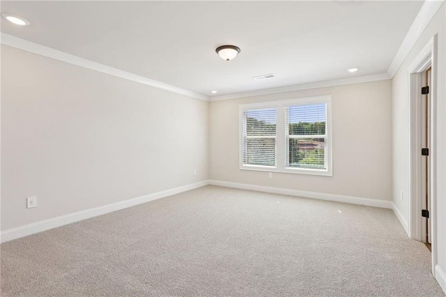 Spacious, unfurnished interior of a new home in Hemingway - Highland Series, Cumming (Image 38). Spacious, unfurnished interior of a new home in Hemingway - Highland Series, Cumming (Image 38).