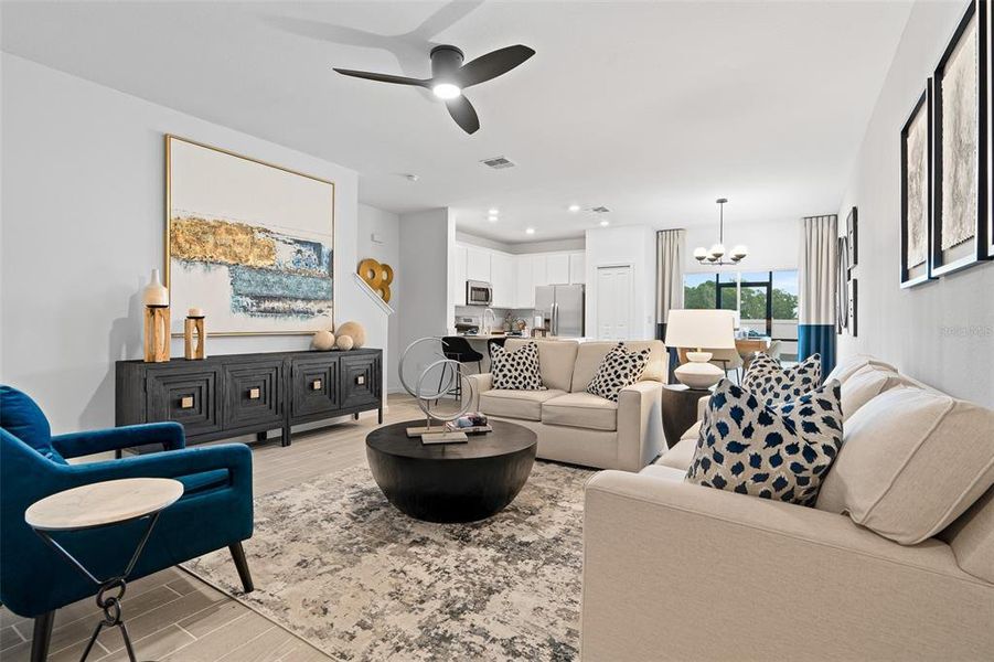 Furnished interior view inside a new home in , Ocala (Image 26).