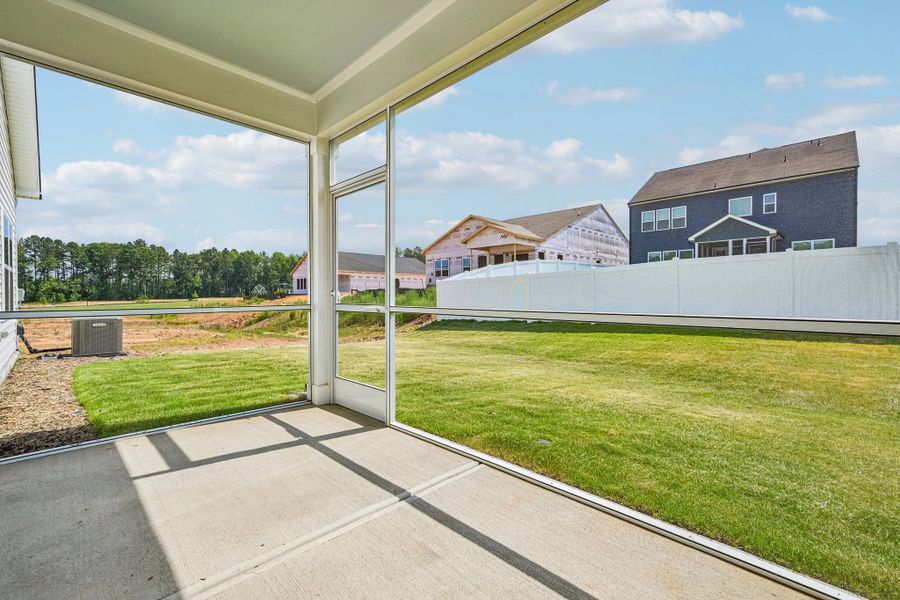 Exterior details and patio area of a home in Crescent Mills, Wilson's Mills (Image 3).
