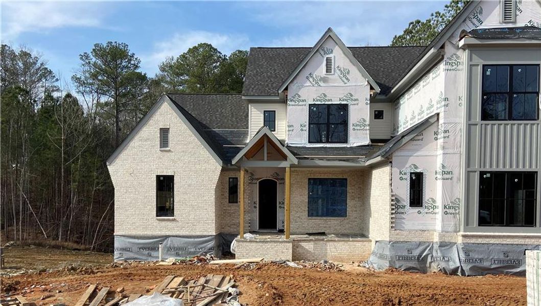 In-progress construction of a new home in , Acworth, GA (Image 5).