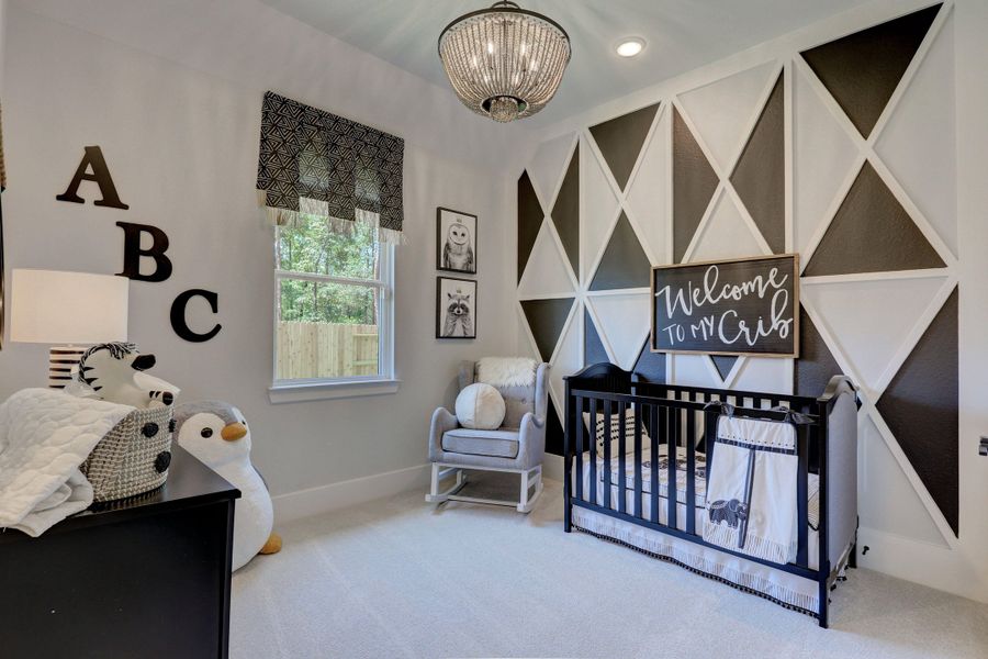 Representative furnished interior of a home built from the The Lindy by Westin Homes in Flora, Hutto (Image 7).