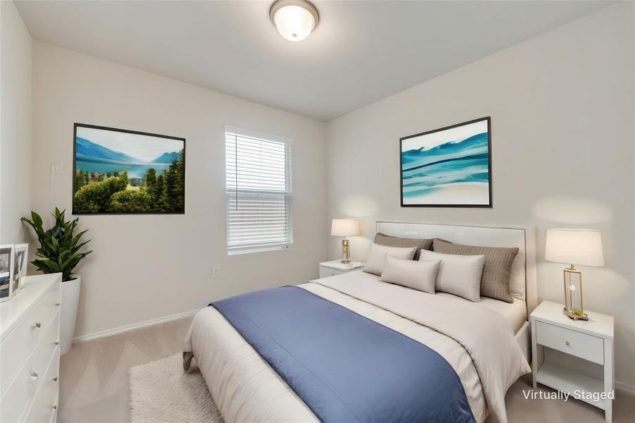 Bedroom featuring carpeted floors