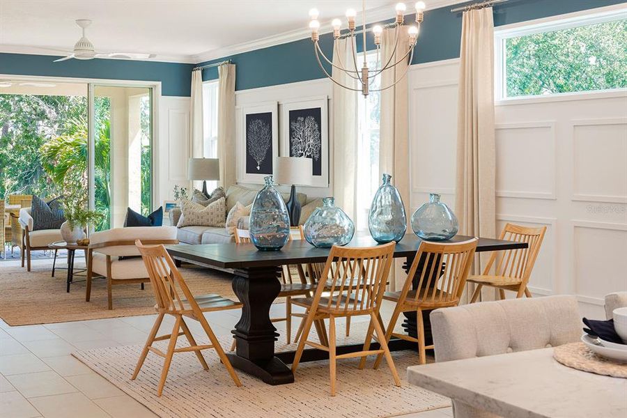 Furnished interior view inside a new home in Marisol Pointe at MiraBay Florida Series, Apollo Beach (Image 12).