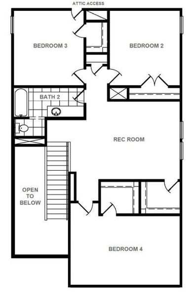 2D floor plan layout of this home in , Pattison, TX (Image 3).