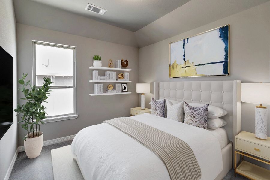 Fourth bedroom. Note: Sample product photo - actual exterior and interior selections may vary by homesite