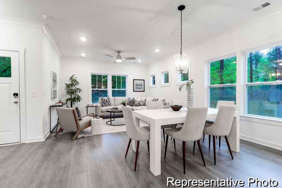 Furnished interior view inside a new home in Edgewater - Lakeview Point, Lancaster (Image 10).