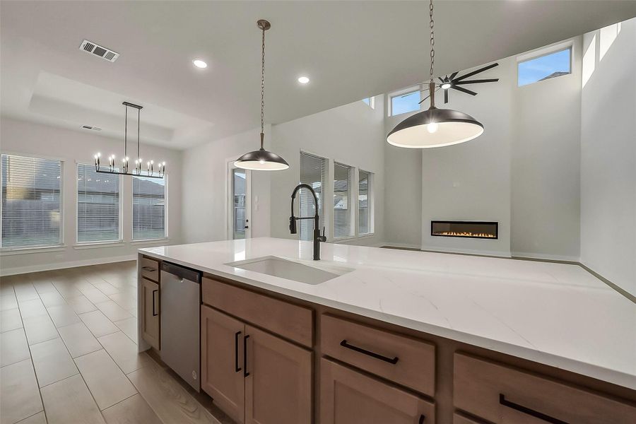 Furnished interior view inside a new home in Meridiana, Manvel (Image 12).