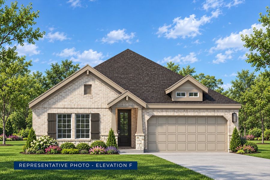 Representative exterior photo of a completed home built from the Monroe F - Phase 1 by First Texas Homes in Solterra, Mesquite, TX (Image 19).
