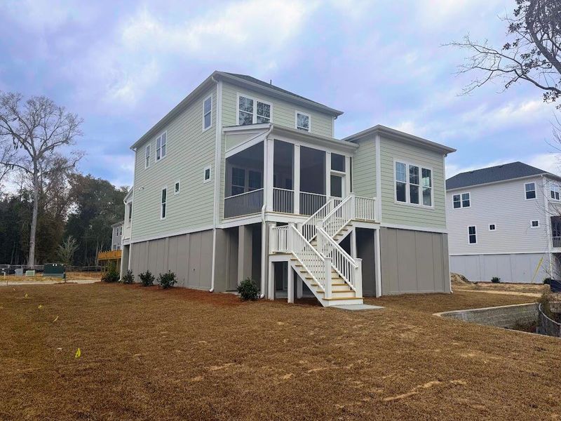 Exterior details and patio area of a home in , Johns Island (Image 4).